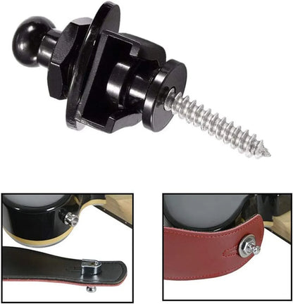 Guitar Strap Buttons Pins 1\2\4PCS 3 Color For Choose Premium Guitar Strap Locks Metal Security Strap Buttons Metal End Pins