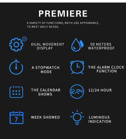 SMAEL Sport Watch Military Wristwatch for Men Alarm Stopwatch LED Digital Back Light Dual Time Display Waterproof Watch Men 8007