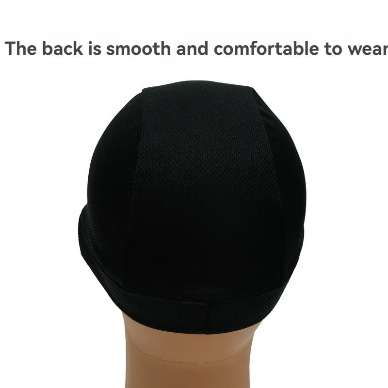 Cooling Quick Dry Breathable Mesh Beanie Hat Fishing Hiking Runing Sports Hat Cycling Motor Helmet Inner Cap Sweat Head Wraps