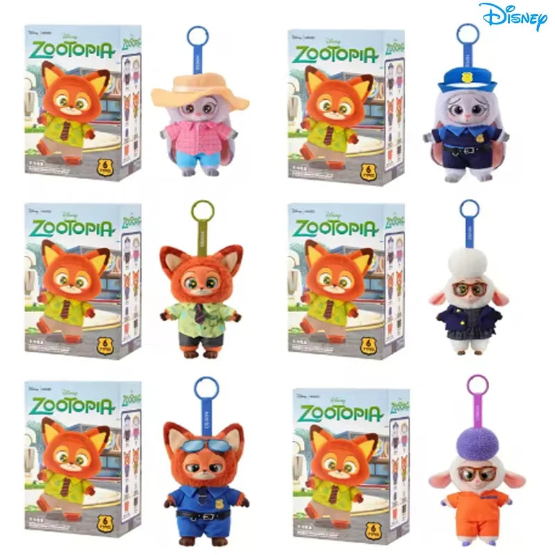 2026 Disney Zootopia Series Blind Box Judy Nick Vinyl Plush'''' Cartoon Character Pendant Trendy Toys Box Christmas Gift
