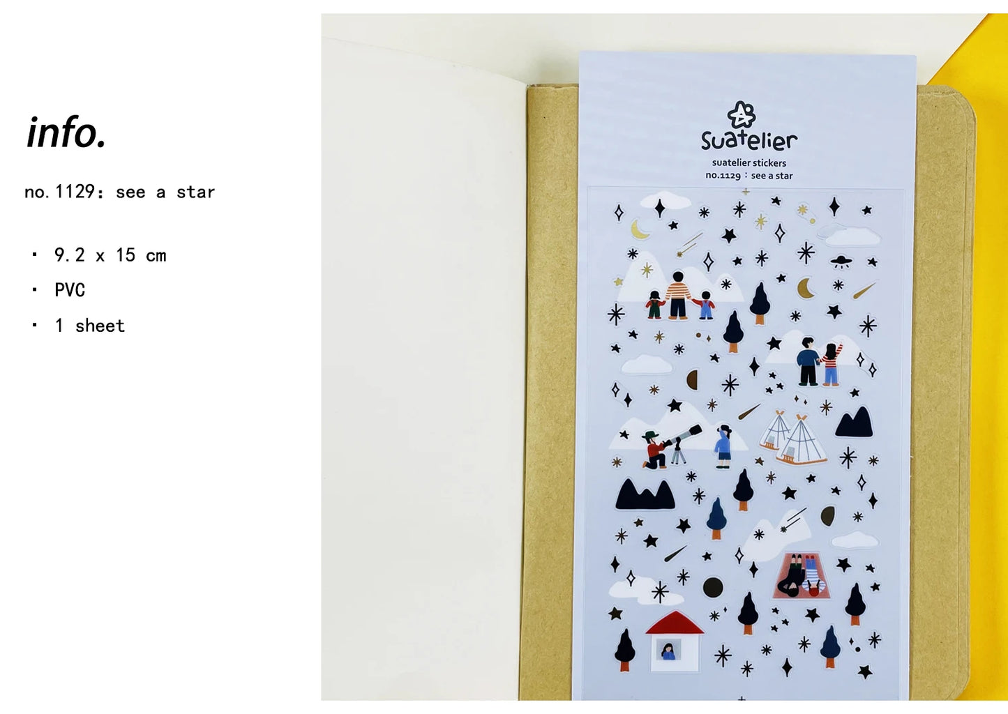 Korean Import Suatelier Travel Home Life Study Friend Stickers Scrapbooking Diy Journaling Diary Stationery Sticker School Gift