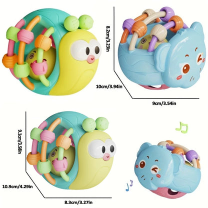 Baby Balls Rattle Comforter Toy Soft Hand Grasp Ball Educational Sensory Toys Activity Baby Crawling Toys 0 6 12 Months