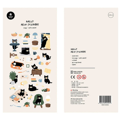 Korean Brand Suatelier Collection Daily Food Vlog Stickers DIY Scrapbooking Journey Diary Stationery Stickers Supplies