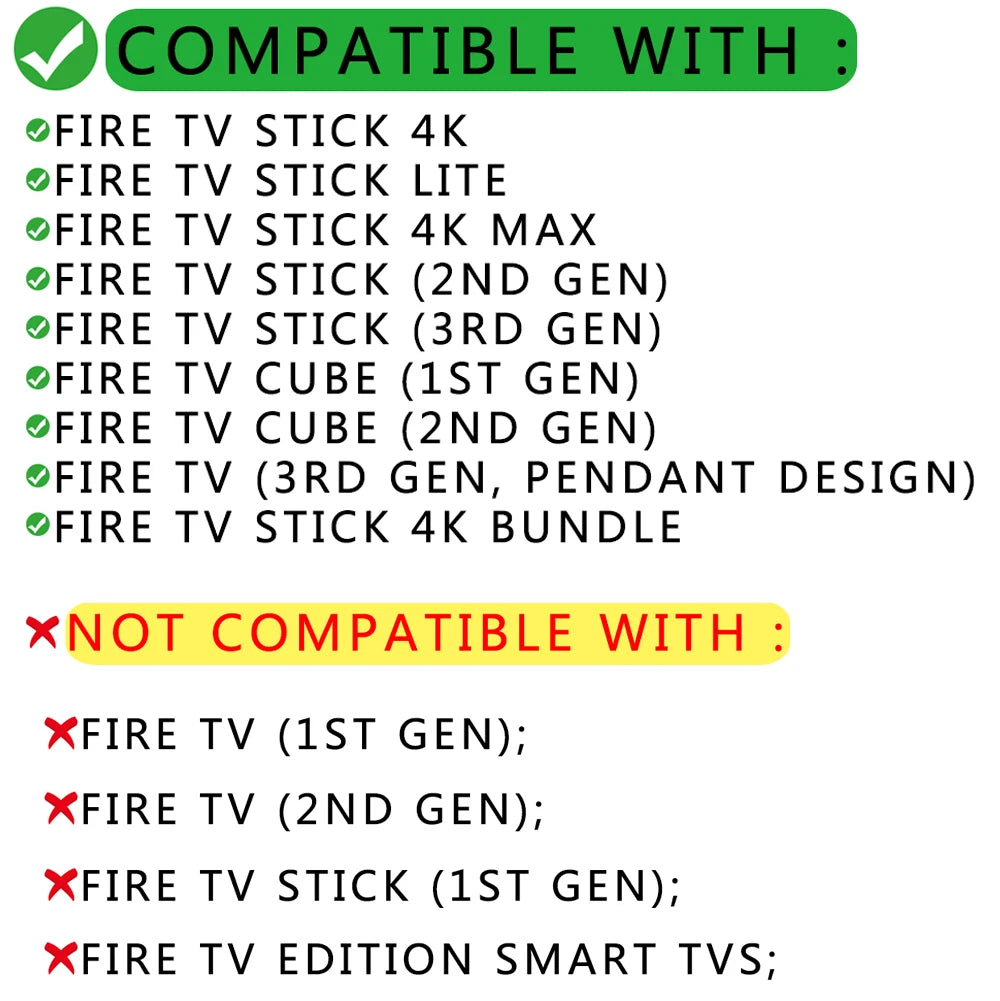 Replacement Voice Remote Control for Fire Stick TV 3rd Gen Smart TV Stick 4K MAX Lite Fire Cube Remote Works with Alexa