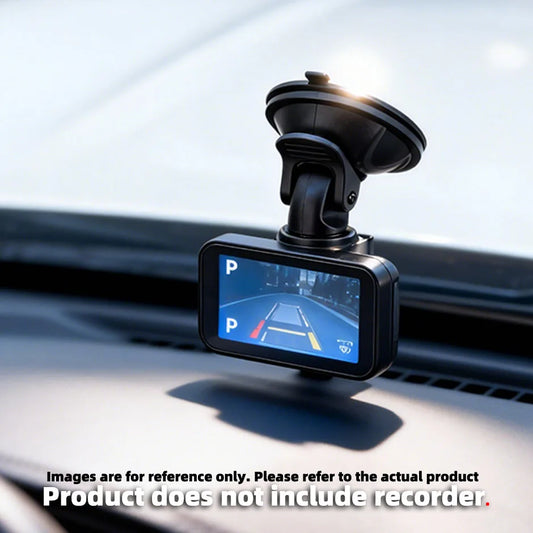 QXNY 360° Rotating Suction Cup Mount for Action Camera, Car DVR on Windshield - Secure Holder Bracket for Driving Recording