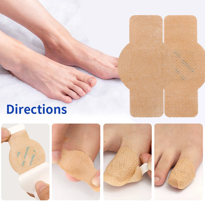 21pcs Nail Fungus Patch Waterproof Nail Repair Patch Ingrown Correction Sticker Damaged Nail Gray Care Patch Feet Care Tools