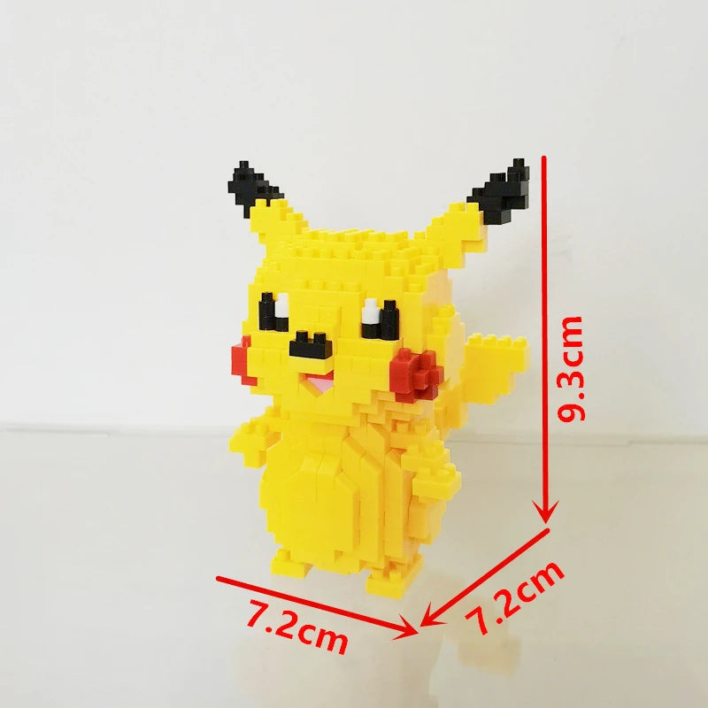 75 Style Building Blocks Assembly Anime Picachu Charizard Doll Blastoise Bulbasaur Gengar Bricks Figures Toy for Kid Gift