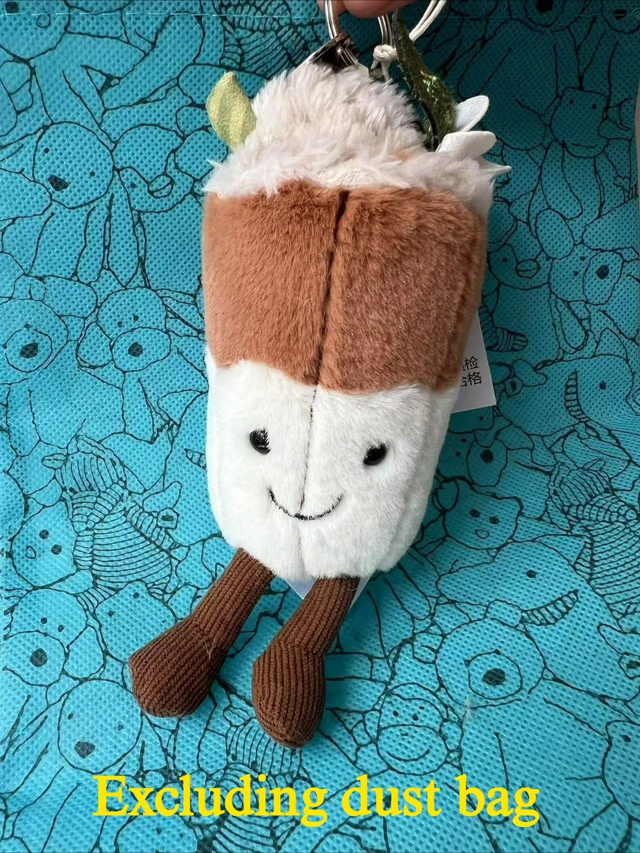 JC Hot Bag Cute Plush Toy label cute girl bag charm plush toy keychain Kawaii plush toy perfect as a birthday  Limited New Gift