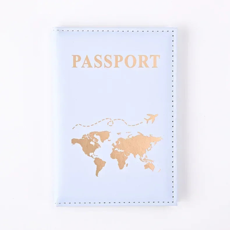 Women Men RFID Vintage Business Passport Covers Holder Multi-Function ID Bank Card PU Leather Wallet Case Travel Accessories