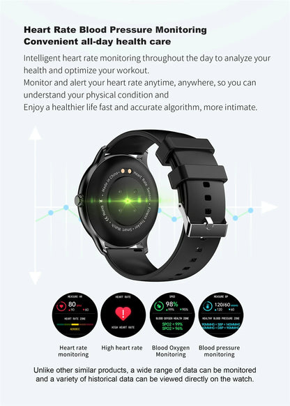 LIGE Women Smart band Watch Real-time Weather Forecast Activity Tracker Watches Heart Rate Monitor Sports Ladies Smart Watch Men