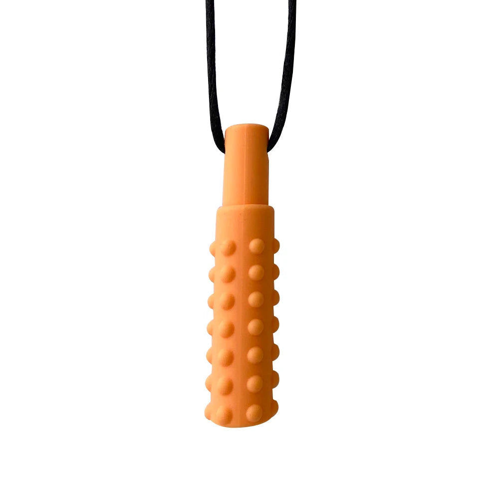 1pcs Silicone Teether Kids Chew Necklace Sensory Chewy Pendant Oral Motor Toys Therapy Tools for Autism ADHD Children's Goods