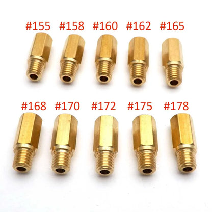 Pack of 10 Pieces Main Jet For Keihin FCR OKO KOSO PE PWK Carburetor Hexagon Motorcycle Main Injector Nozzle