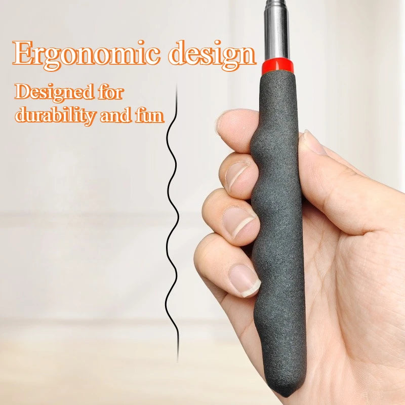 Retractable Teaser Cat Toy Interactive Long Wand Fun Exerciser Playing Toy Cats Teaser Stick Rod Interactive Stick Teaser Toys