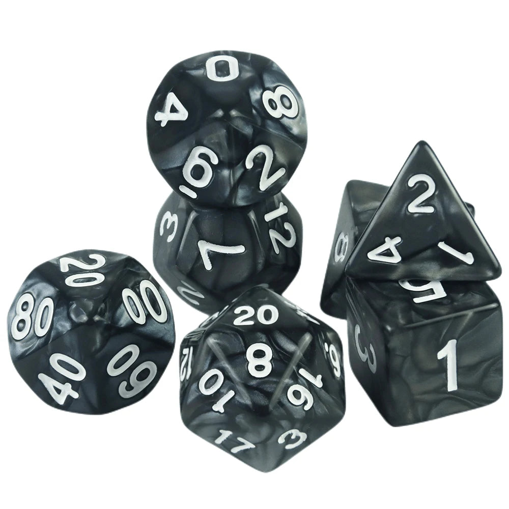 Custom Dice DND Marble Dice Various Colours Available And Beautiful Marble Effect Pearl Veins Effect For Party Roll Playing Game