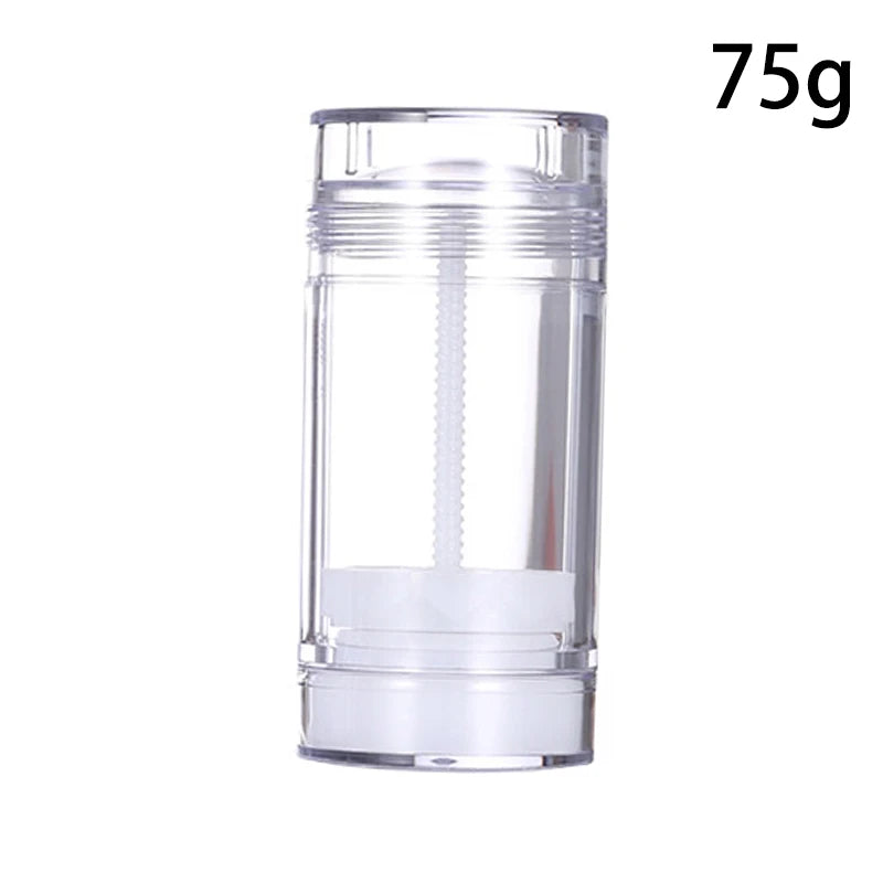 15/30/50/75g Deodorant Tube Handmade Round Twist Up Bottom Filling Empty Blush Stick Filling Stick Deodorant Container Travel