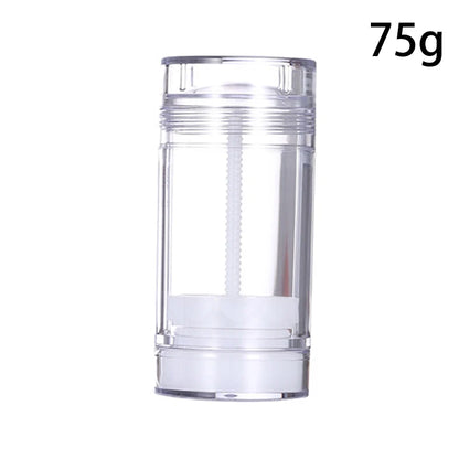 15/30/50/75g Deodorant Tube Handmade Round Twist Up Bottom Filling Empty Blush Stick Filling Stick Deodorant Container Travel