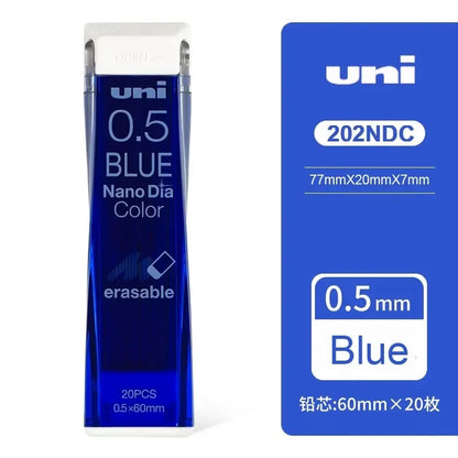 Japan Uni Nano Dia Color 0.5-202NDC Colored Mechanical Pencil Leads Refills 0.5mm Writing Supplies 202NDC
