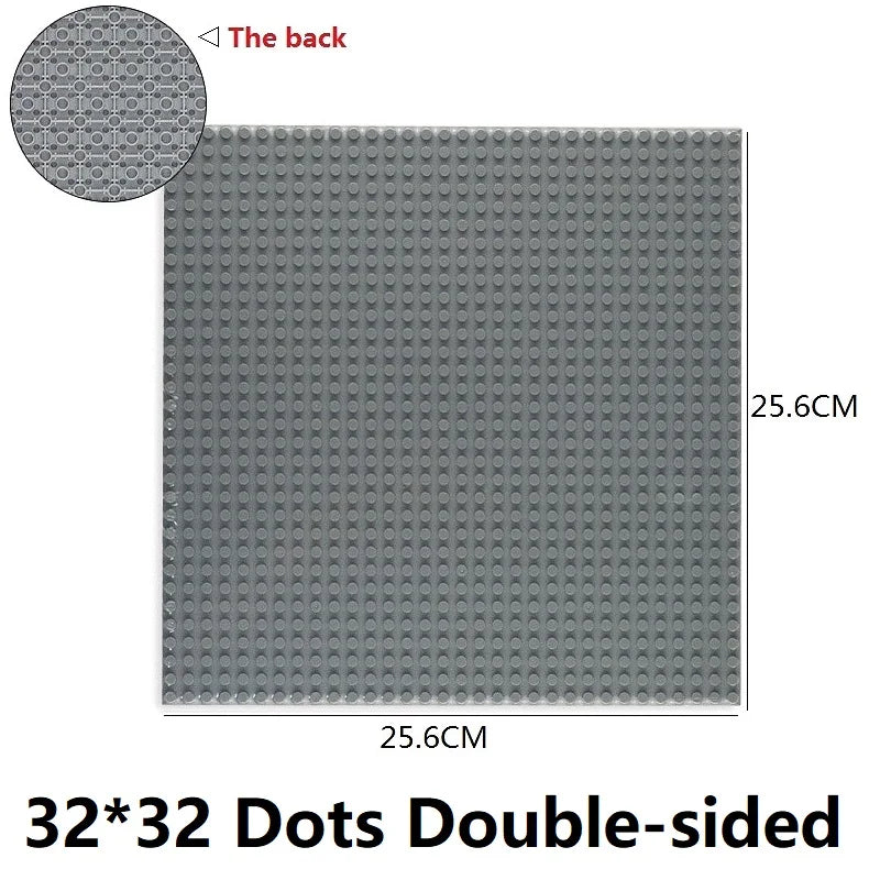 Single Double Sided Classic Base Plates Blocks Plates  32x32 16x16 16x32 Dots DIY Simulated scene Building block base Toy