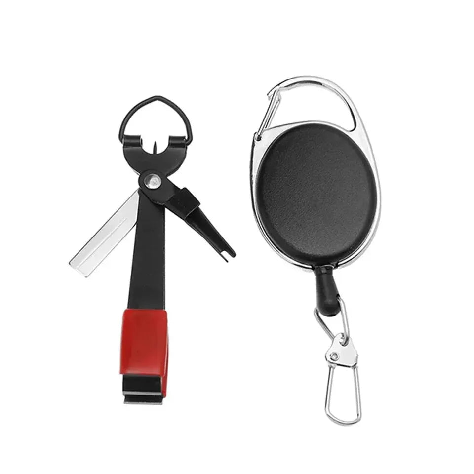 Fishing Quick Knot Tying Tool Fast Line Cutter Nippers Snip Fly Clippers Stainless Steel Porable Scissor Fishing Tackle