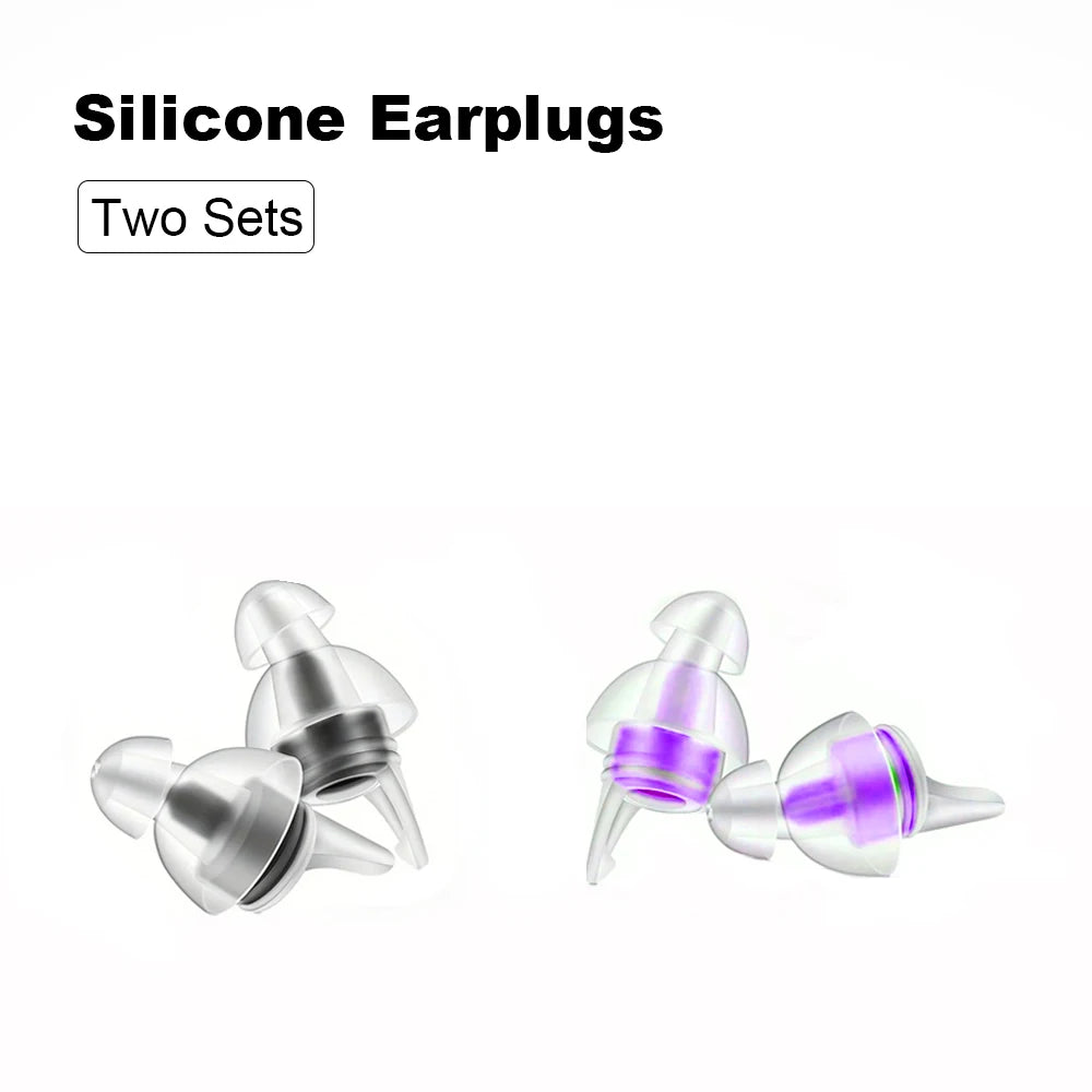 HUAK High Fidelity Silicone Ear Plugs for Noise Cancelling Washable Reusable Musicians Motorcycles Sleeping Work, Study, Swim