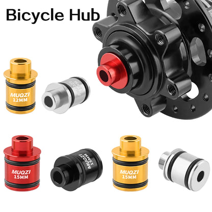 Bicycle Hub Bike Hub Converter End Cap 12/15mm to 9mm QR Adapter Converter End Cap 15 to 9mm/12 to 9mm Outdoor Sport Enthusiasts