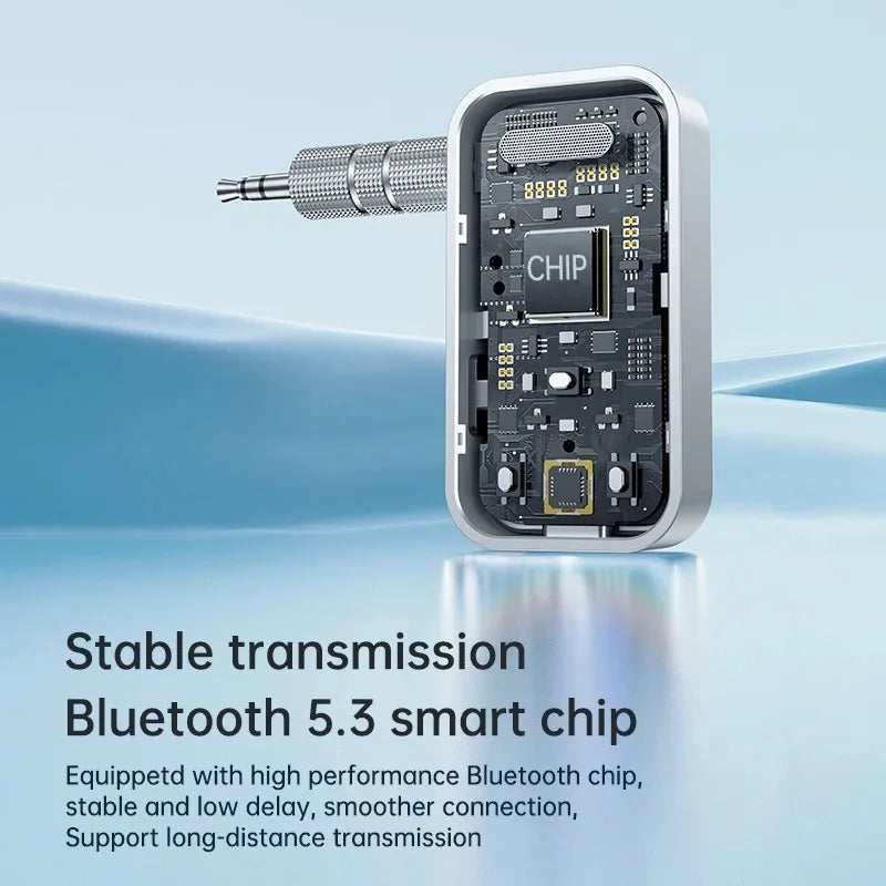 Bluetooth 5.3 Transmitter Receiver Adapter Wireless Audio For Car Music Headphone Speaker 3.5mm Jack AUX Wireless Audio Adapter