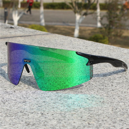 NRC Cycling Sunglasses 1lens UV400 TR90 Sports Bicycle Glasses MTB Mountain Bike Fishing Hiking Riding Eyewear for Men Women