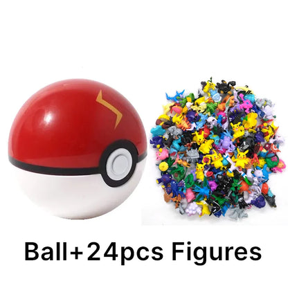 аниме фигурки Toys 7Cm Elf Ball 2-3cm Anime Action PokeBall Figures Monster Toy Model Dolls Children Christmas Gift