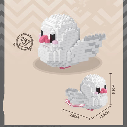 Kawaii Cute Bird Small Building Blocks Set Creative Educational Building Toys For Boys Girls Toys Suitable For Decorate