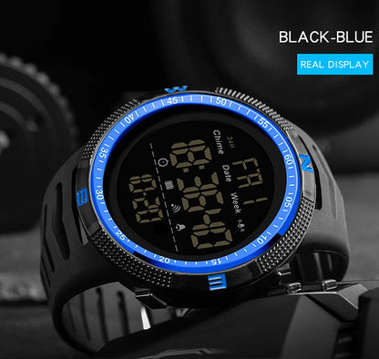 SANDA Brand Military Sport Watch Mens Clock Fashion Digital Wristwatch Shockproof Countdown Watches Waterproof Hour Bracelet