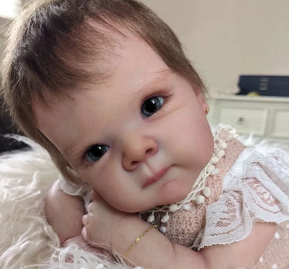 18 inches Already Painted Bebe Bettie With Hair Transplant Doll Kits Vinyl Reborn Doll Unassembled DIY Reborn Doll Kit Gift
