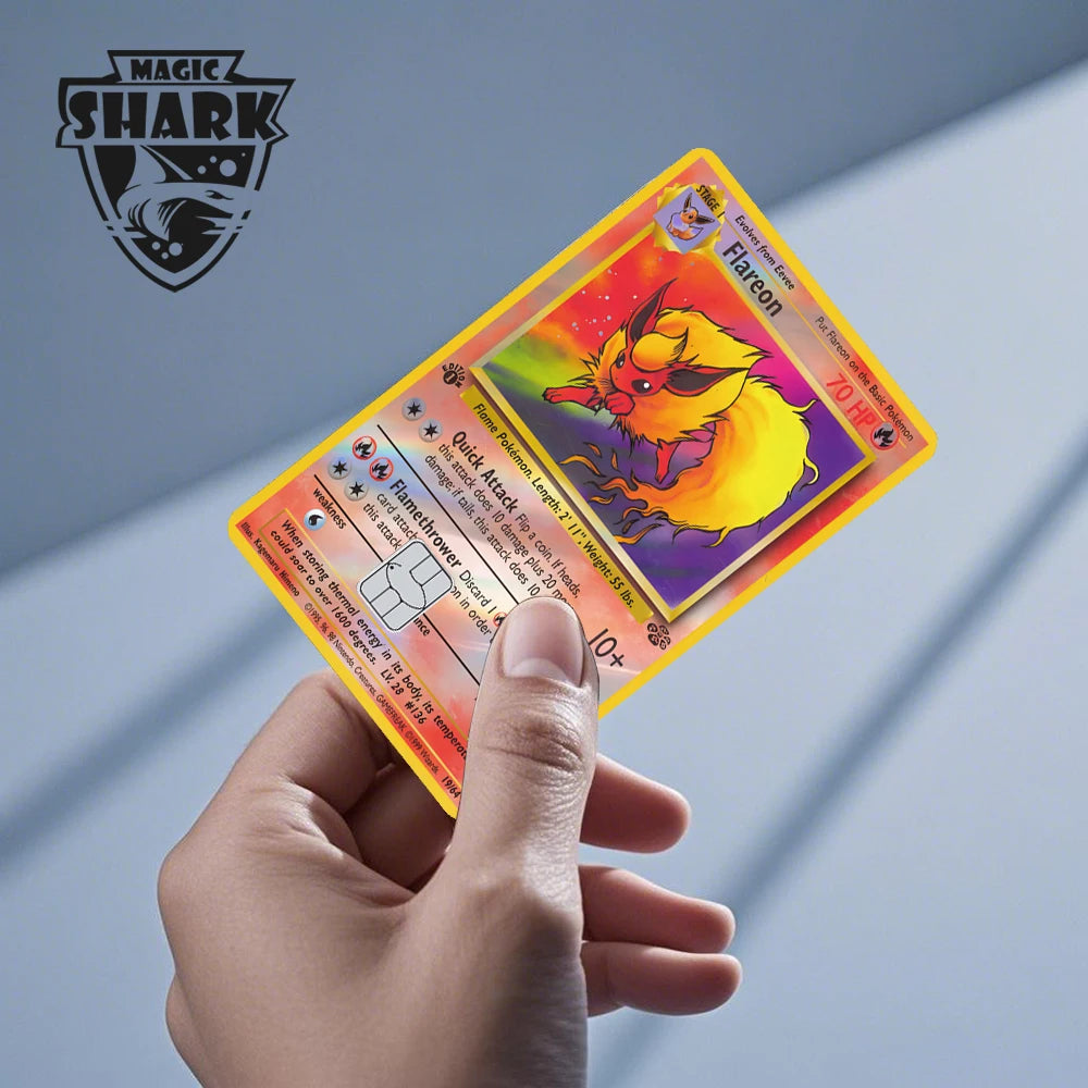 Charizard Gyarados Venusaur Blastoise Mewtwo Squirtle Snorlax Holographic Laser Credit Debit Card Film Skin Sticker