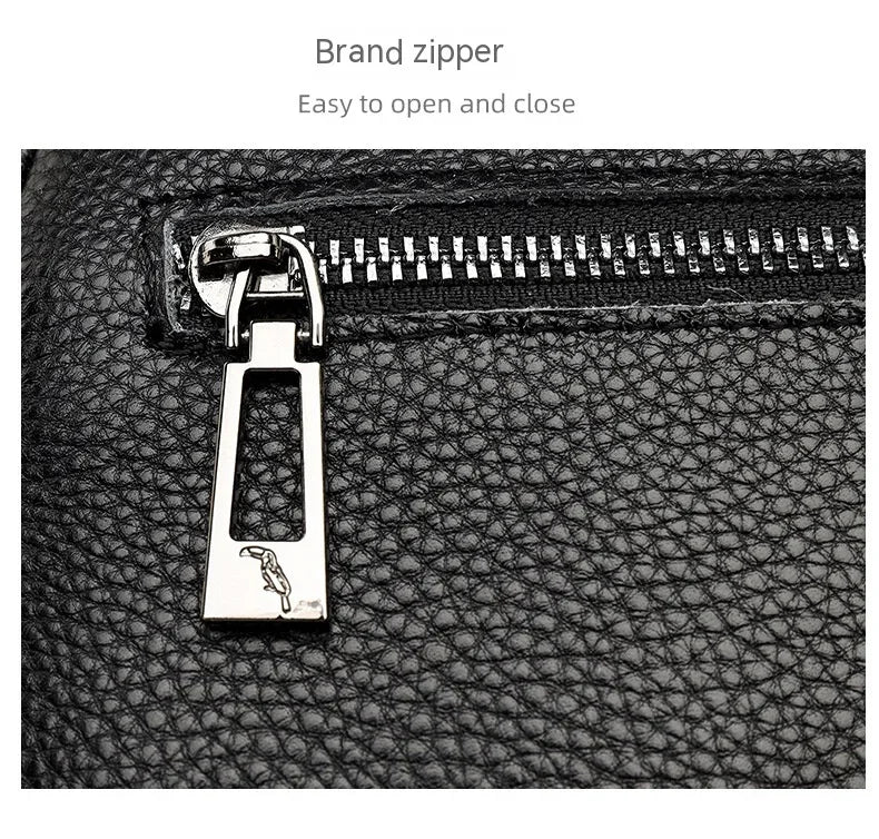 Women Crossbody Bag Multi Space Fashion Design Sense Large Capacity PU Material Lightweight Single Shoulder Bag