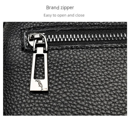 Women Crossbody Bag Multi Space Fashion Design Sense Large Capacity PU Material Lightweight Single Shoulder Bag