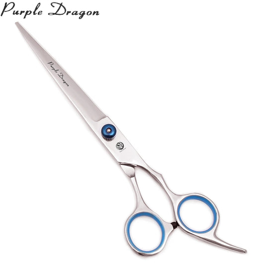 Purple Dragon Dog Grooming Scissors 6.5" 7" Straight Scissors Thinning Shears Professional Pets Shears Curved Scissors Z4001