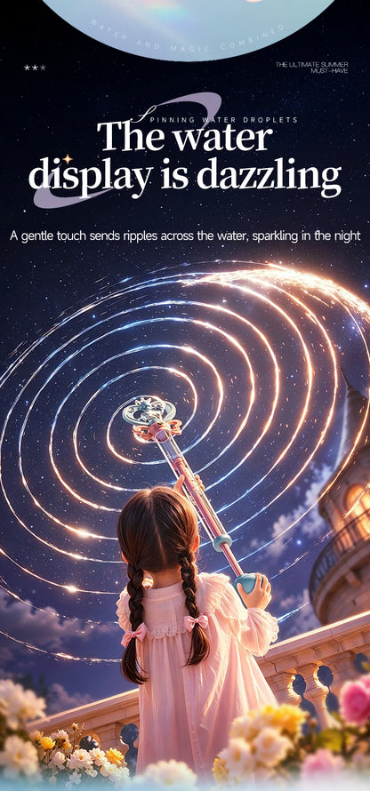 Magic Fairy Wand Water Gun Sparkling Summer Water Play Toy for Kids Adults Birthday Gift Water Battle Cannon