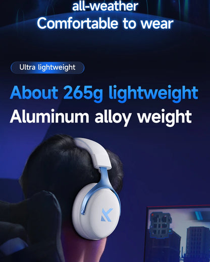 MCHOSE V9 pro E-Sports Headset with Microphone Tri-Mode Gaming USB Wireless 7.1 Channel Surround Sound Portable Audio Headphones