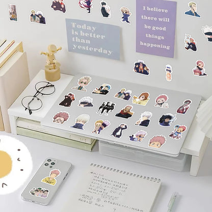 30/60/180pcs Cartoon Jujutsu Kaisen Stickers Cute Decals Toy Stationery Guitar Phone Bicycle Laptop Luggage Car Graffiti Kids
