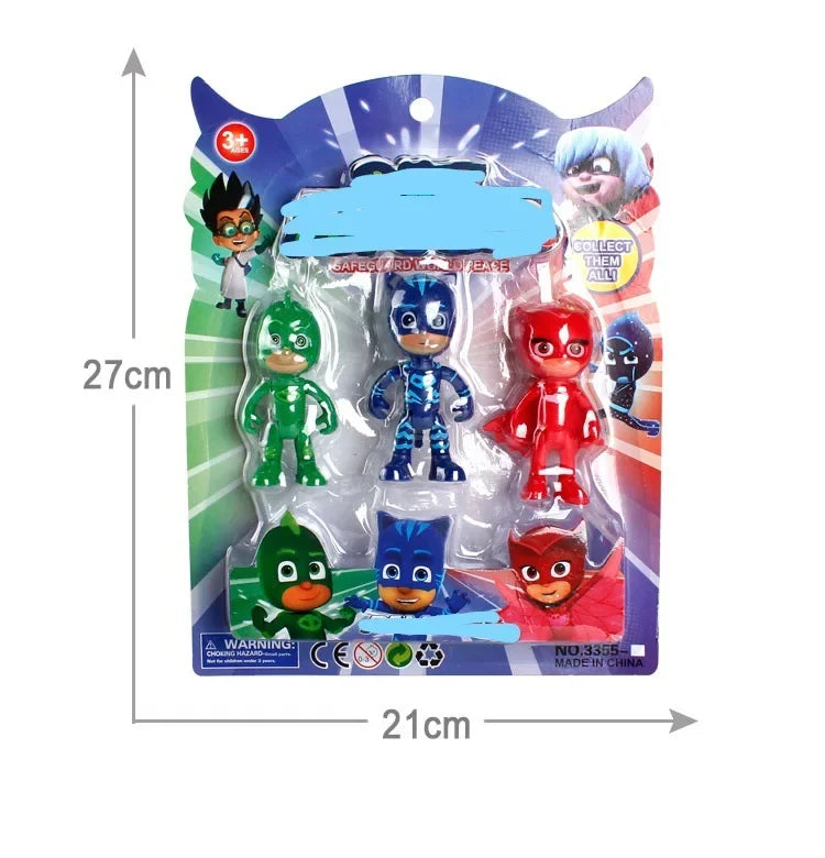 Pj Mask Figurines Connor Catboy Greg Gekko Classic Movie Cartoon Character Anime Figures with Box Children Briyhday Gifts