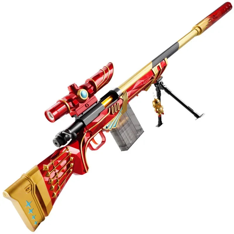 M24 Sniper Rifle Toy Gun Soft Bullet Shooting Manually Loaded Safe for Boys Christmas Gift