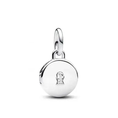 2025 New S925 Silver Spring Ball Bear Cross Pendant Suitable for Original Bracelets DIY Accessories Women's Charm Jewelry Gifts