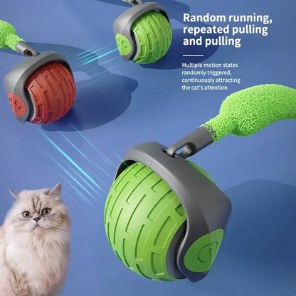 Smart Cat Toys Ball Automatic Interactive Pets Electric Rolling Teaser USB Rechargeable Kitty Moving Bouncing Ball Birthday Gift