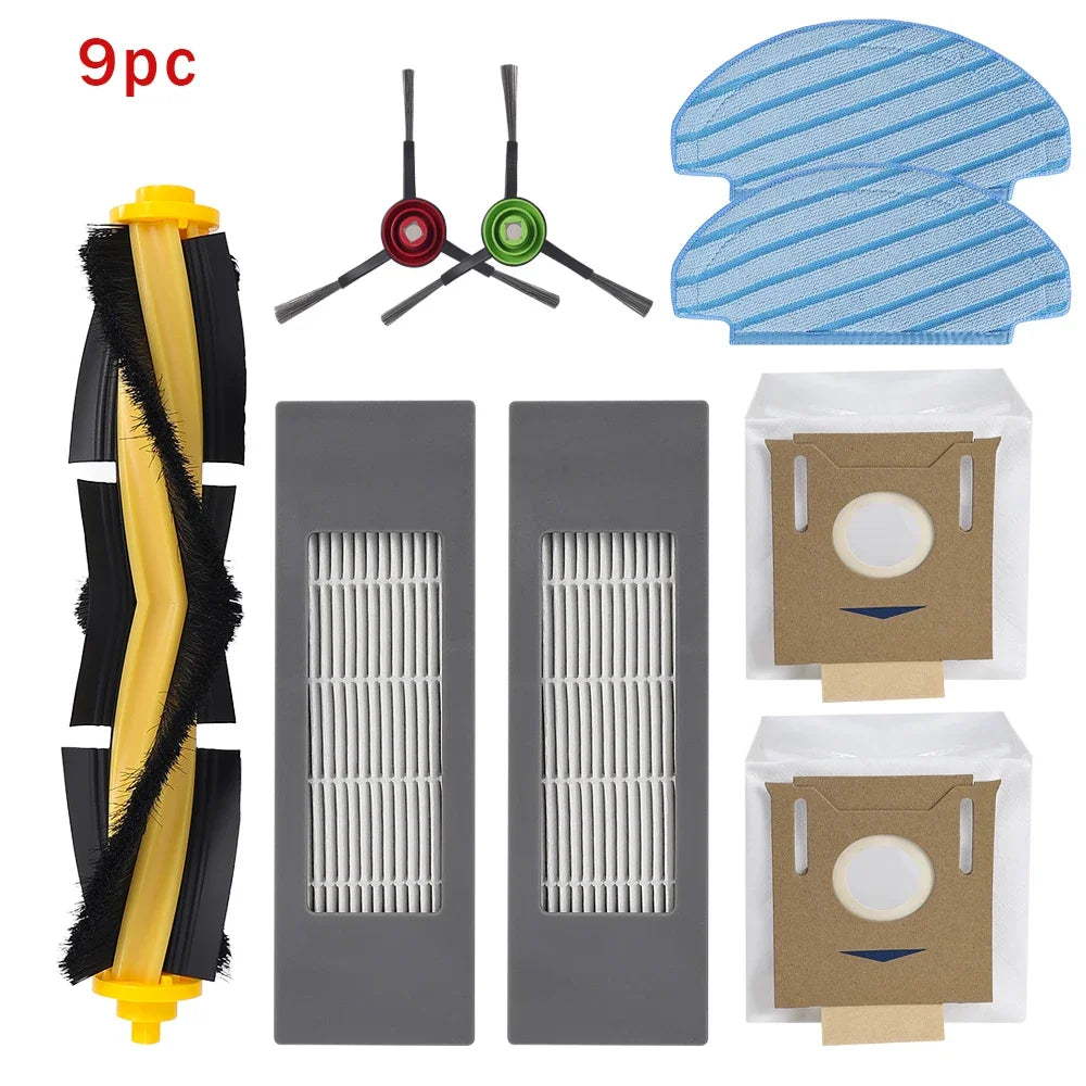 Accessories For ECOVACS Deebot T8 AIVI N8 Pro AIVI N9 N10 N10 Plus Side Brush,Main Brush,  Filter, Dust Bag,Hepa Filter
