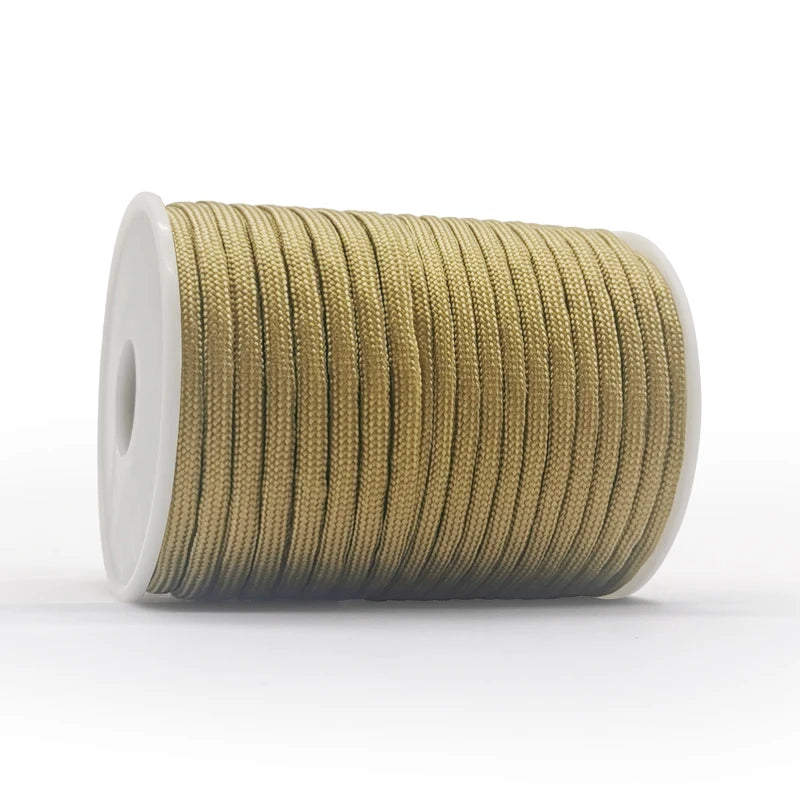 30M/50M/100M 7-Core 550 Paracord 4mm Parachute Cord Outdoor Camping Survival Rope Kit Umbrella Tent Lanyard Strap Clothesline