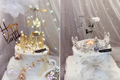 1pc Metal Hot Rotating Candle Holder Christmas Rotating Candle Holder Dinner Party Wedding Party Candle Holder Decoration Gift