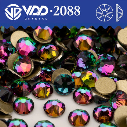 VDD SS16-SS30 High Quality AAAAA 2088 Rhinestones Crystal Flatback 8 Big 8 Small 16cut Stones For DIY Crafts Nail Art Decoration