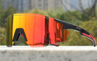 NRC Cycling Sunglasses 1lens UV400 TR90 Sports Bicycle Glasses MTB Mountain Bike Fishing Hiking Riding Eyewear for Men Women