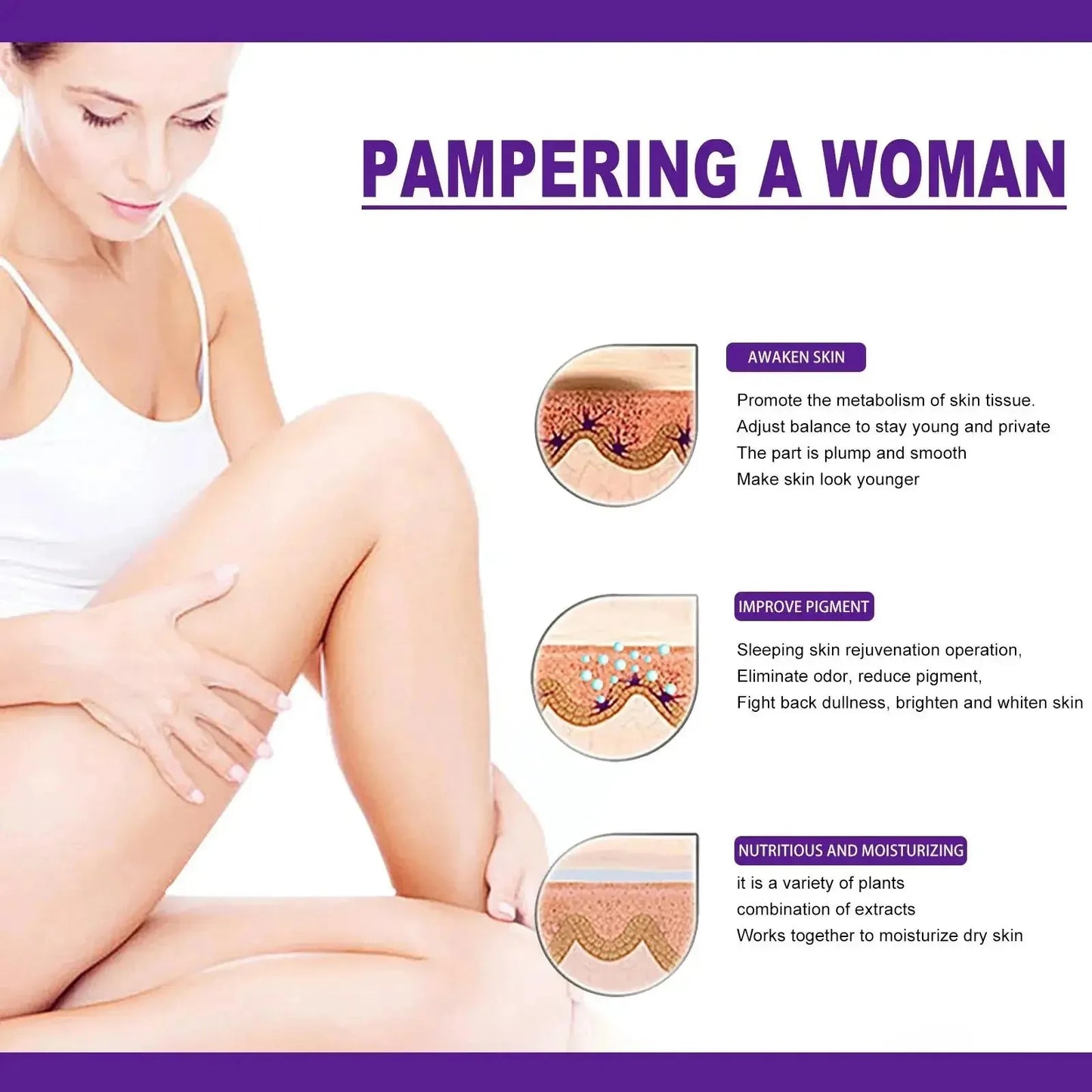 Women Lips Private Part Pink Underarm Intimate Whitening Dark Nipple Anal Bleaching Cream Skin Body Cream Body whitening