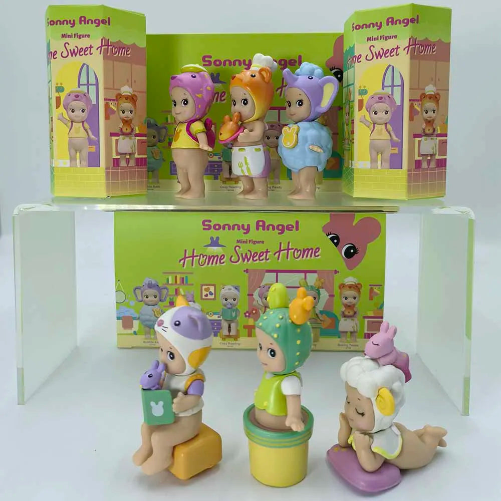 Sonny Angel Mini Figure Home Sweet Home Series Blind Box  Model Anime Doll Desktop Ornament Decor Toy Girl Birthday Gift