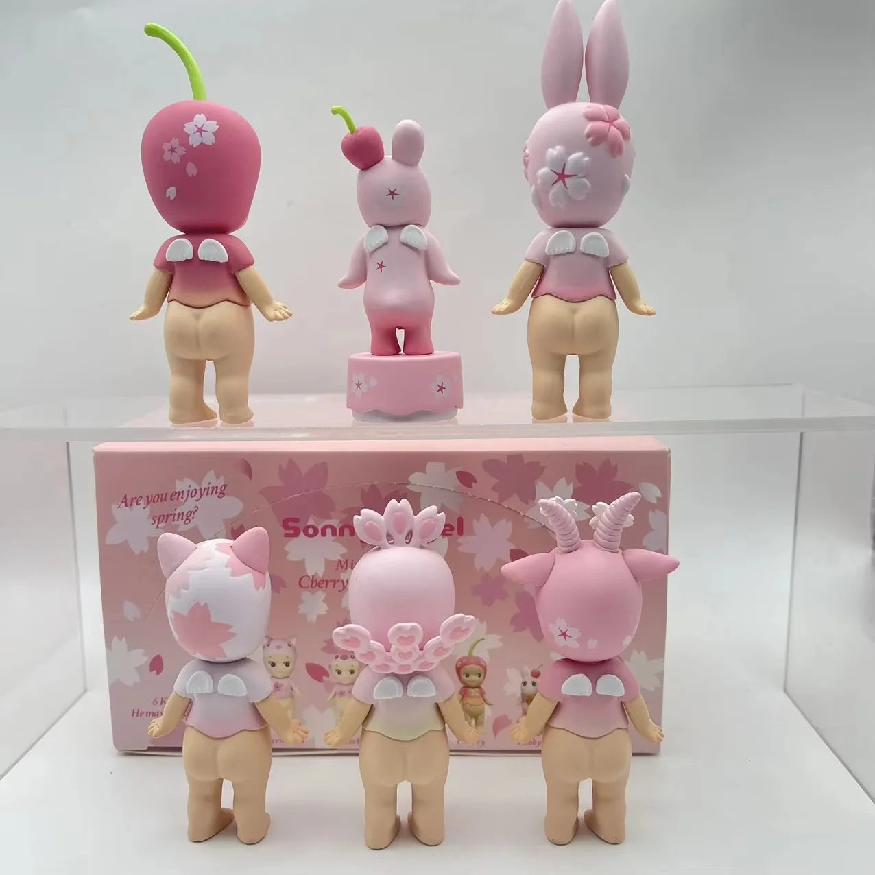 Sonny Angel Cherry Blossom Series Pink Blind Box Toys Anime Action Figure Model Original Ornament Children's Birthday Gifts